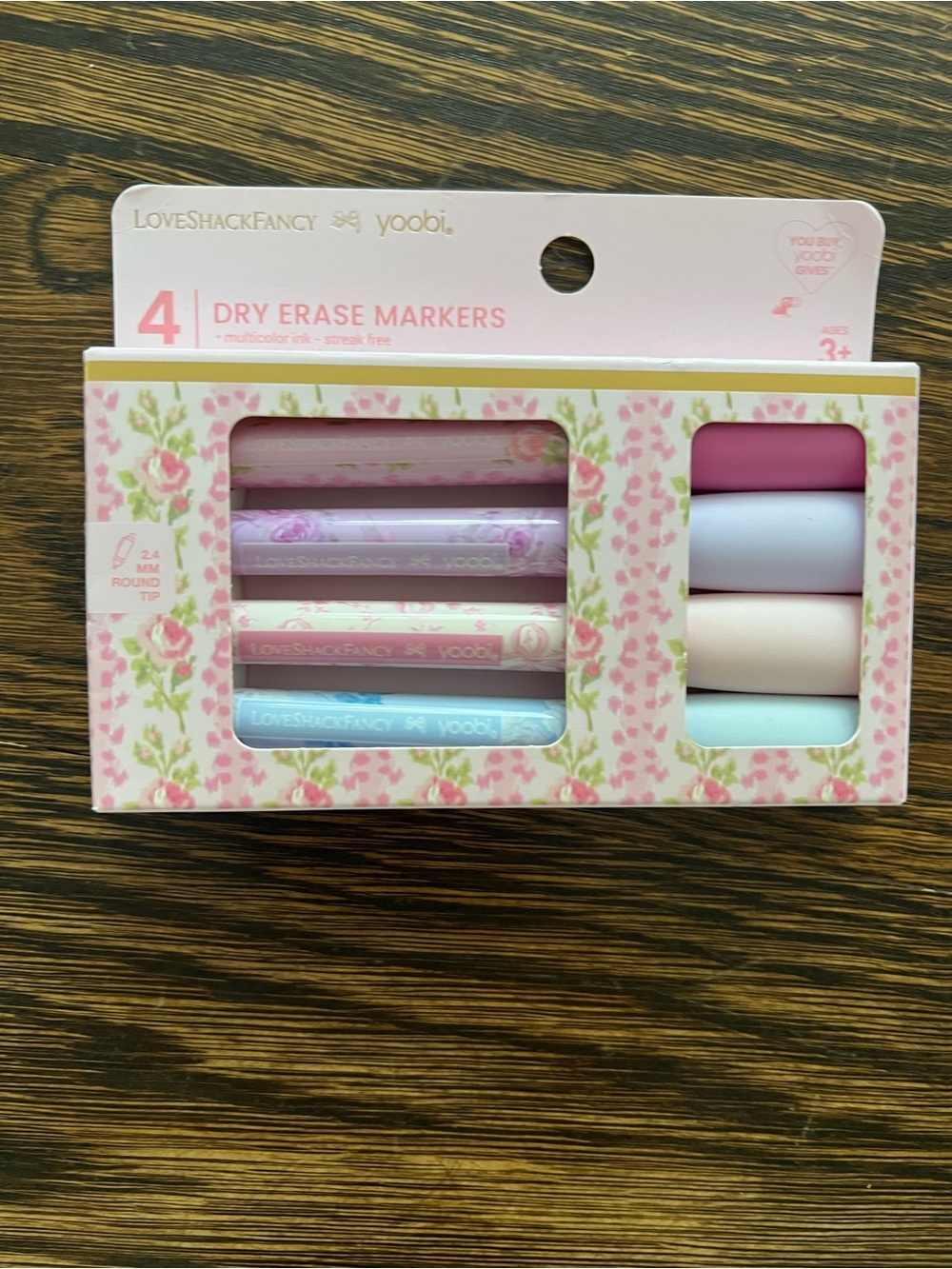 LovrShackFancy X Target - Yoobi 4 pk Dry Erase Markers